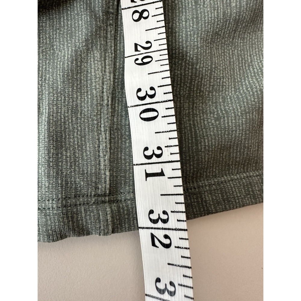 Lululemon Comme To Cozy Dress Women's Size 10 Textured Green Stretch Long Sleeve - Picture 5 of 7